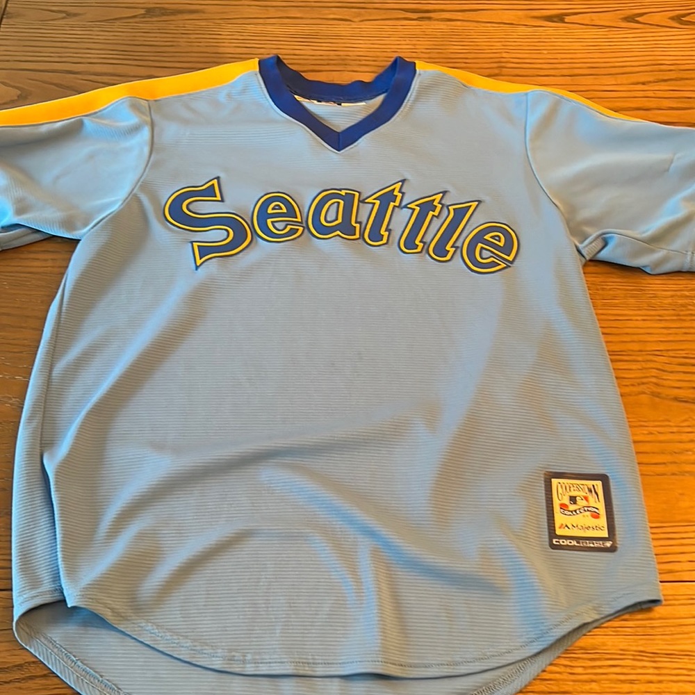 Majestic Cooperstown Collection retro Mariners jersey